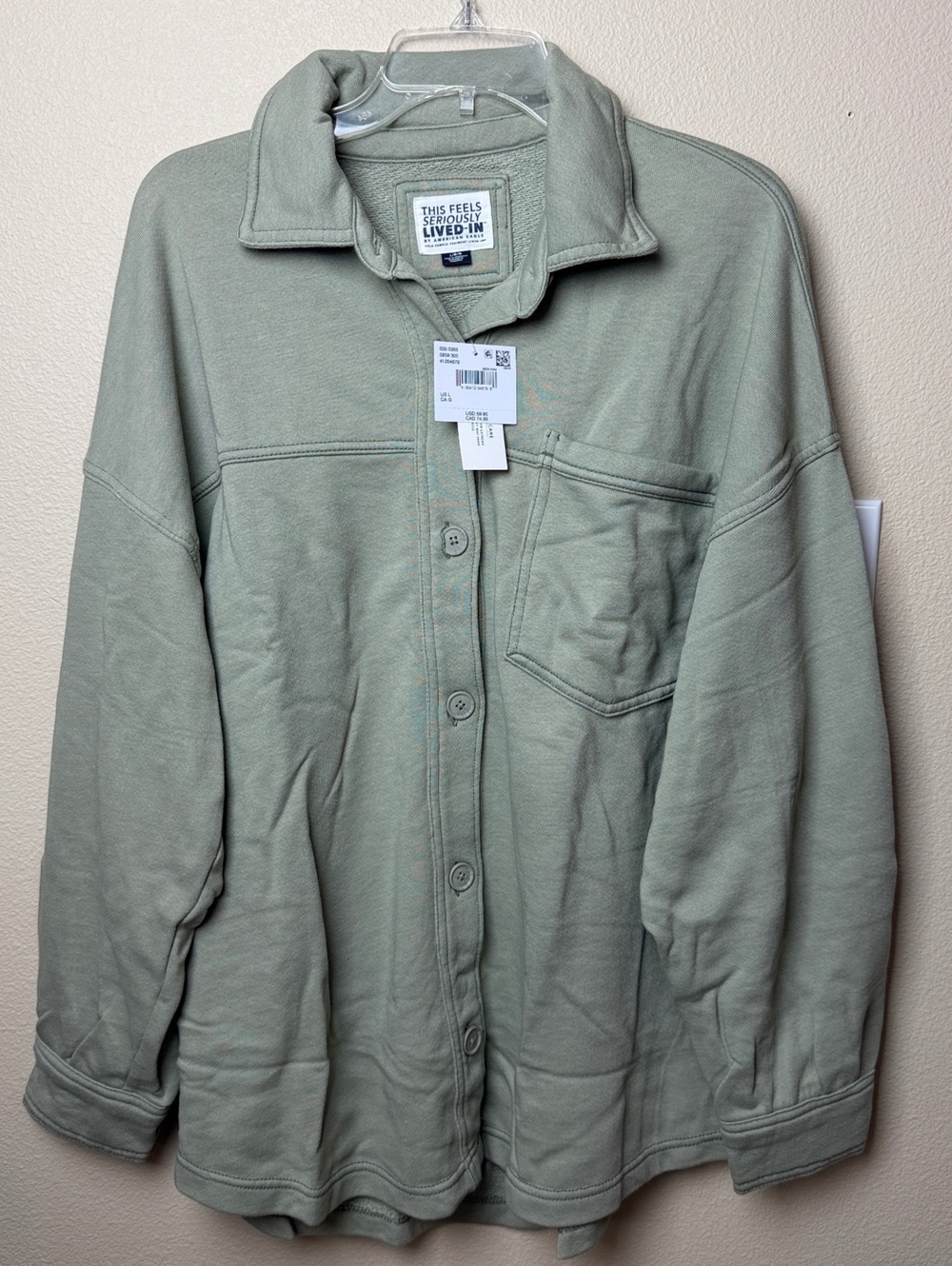 AE Oversized Fleece Shirt NWT
